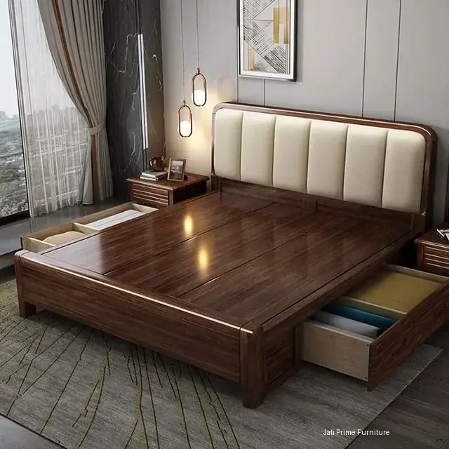 Tempat Tidur Kayu Jati Untuk Kamar Minimalis